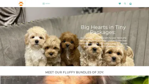 A screenshot of Passionhomepoeticpuppies.online
