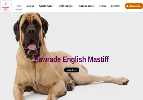 is pawradeenglishmastiff.com legit? screenshot