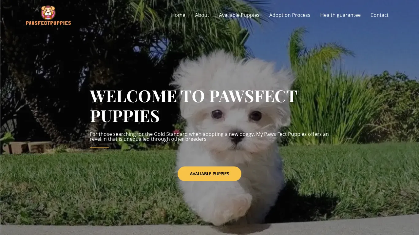 is pawsfectpuppies.com legit? screenshot