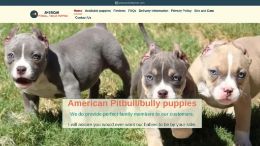 A screenshot of Pbpupups.com
