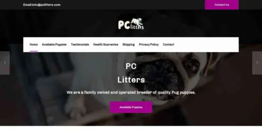 A screenshot of Genlanfamilystbernard.com