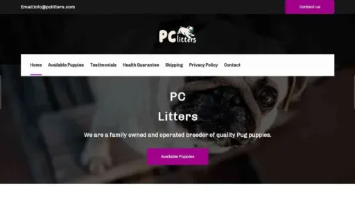 A screenshot of Genlanfamilystbernard.com
