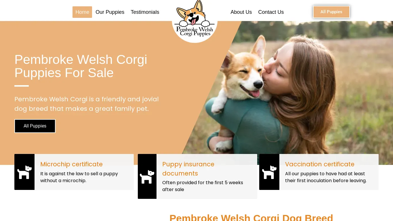 is pembrokewelshcorgipuppies.com legit? screenshot