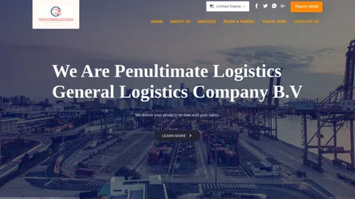 A screenshot of Penultimateslogistics.com