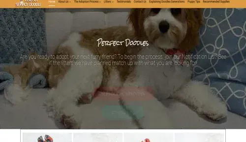 A screenshot of Genlanfamilystbernard.com