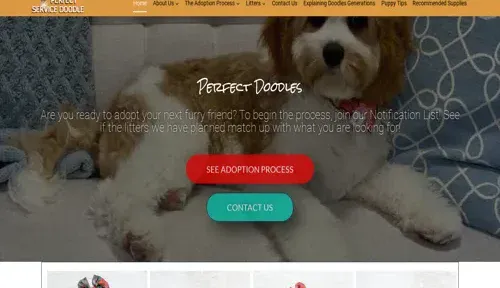 A screenshot of Genlanfamilystbernard.com