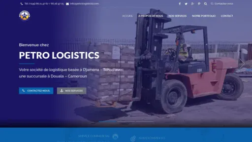 A screenshot of Petrologistictd.com