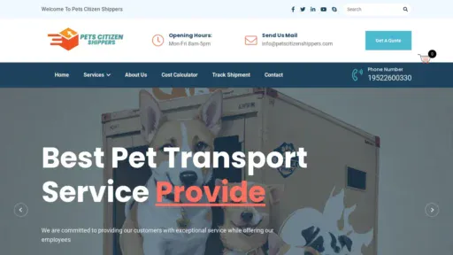 A screenshot of Petscitizenshippers.com