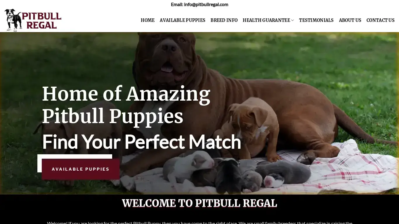 is Home - Pitbull Regal - Pitbull Puppies For Sale - Perros Pitbull legit? screenshot