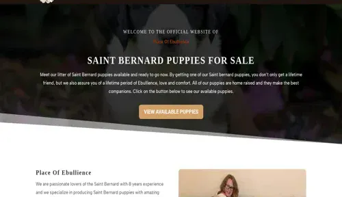 A screenshot of Genlanfamilystbernard.com