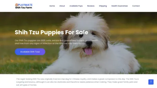 A screenshot of Playmateshihtzufarm.com