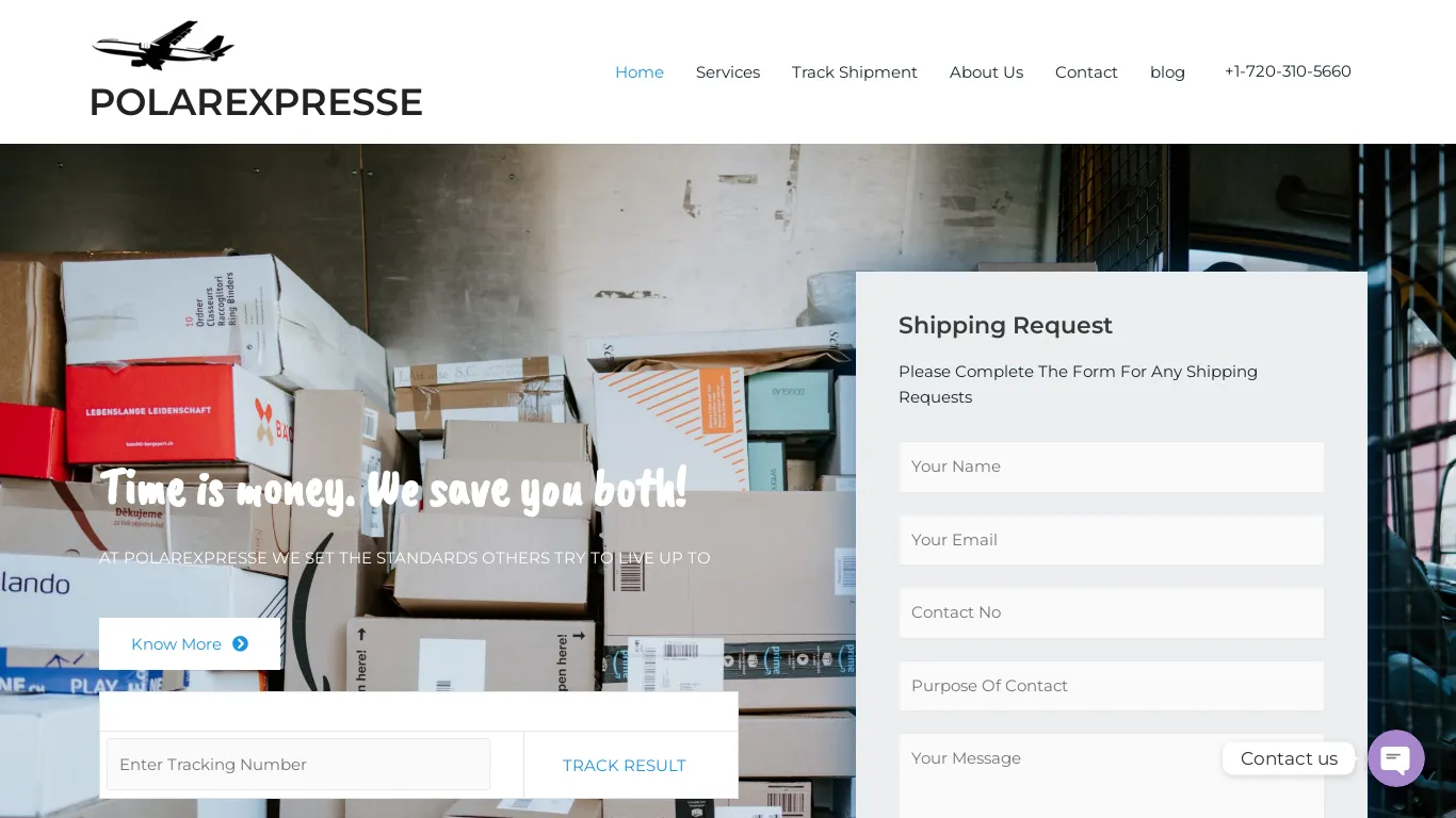 is POLAREXPRESSE | Time is money. We save you both. legit? screenshot