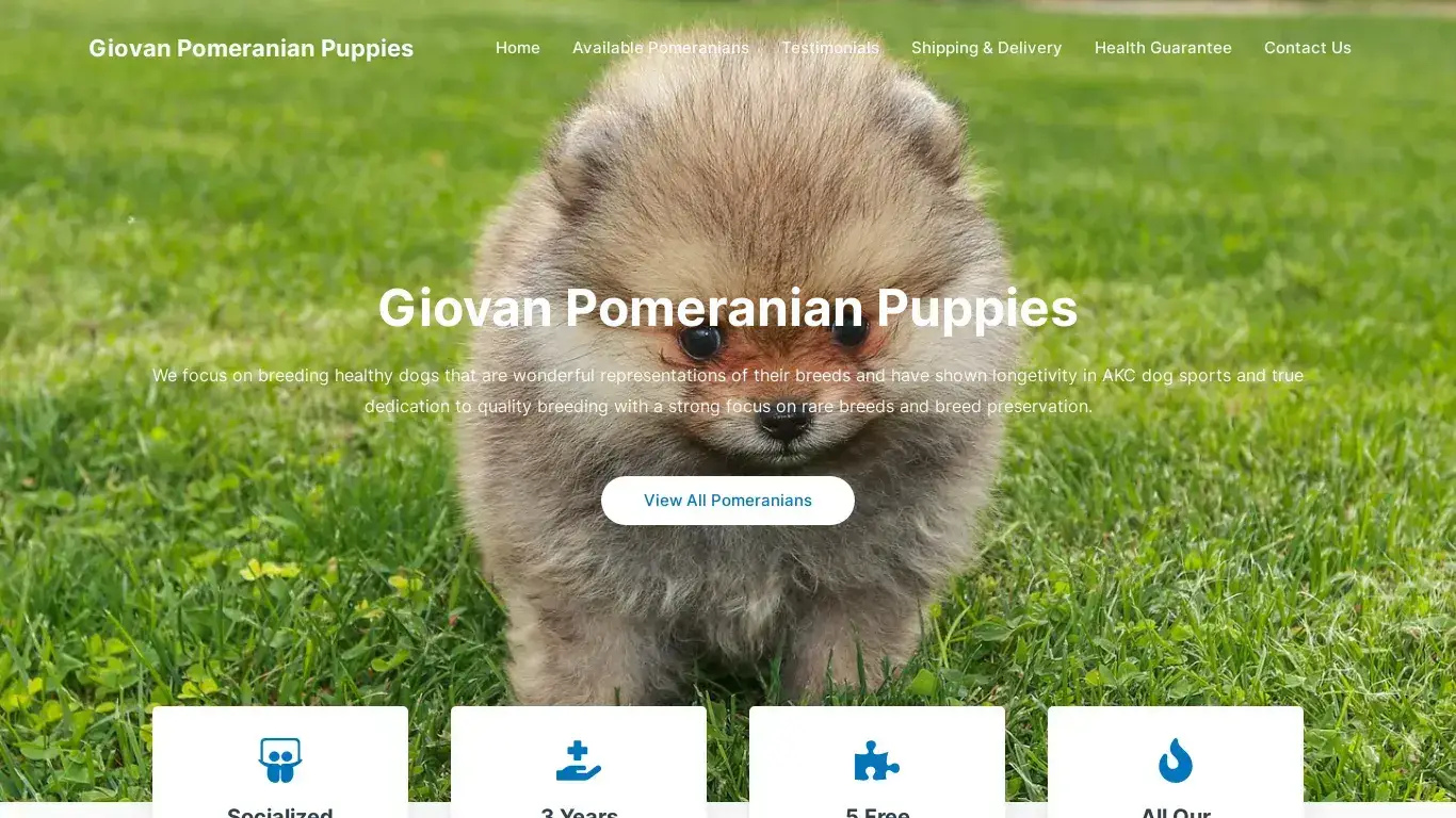 is Giovan Pomeranian Puppies – Purebred Dachshund Puppies For Sale legit? screenshot