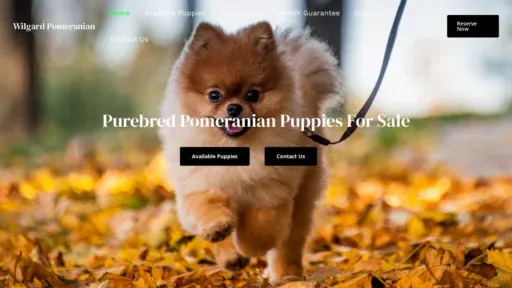 A screenshot of Pomeranianwilgard.com