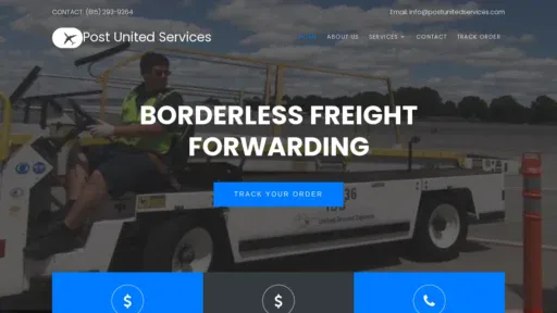 A screenshot of Postunitedservices.com