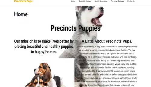 A screenshot of Genlanfamilystbernard.com