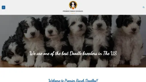 A screenshot of Premierranchdoodles.com