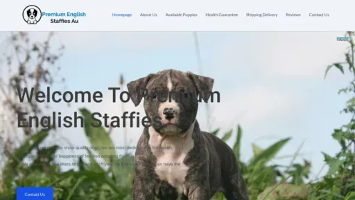 A screenshot of Premiumenglishstaffiesau.com