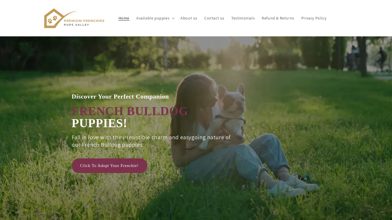 is French Bulldog Puppies For Sale, Registered Frenchies For Sale – Premium Frenchies Pups Valley legit? screenshot