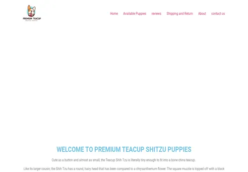 is premiumteacupshihtzupuppies.com legit? screenshot