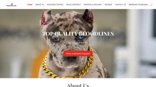 A screenshot of Prestigebullies.us