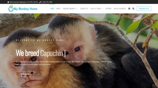 A screenshot of Primatehaven.com