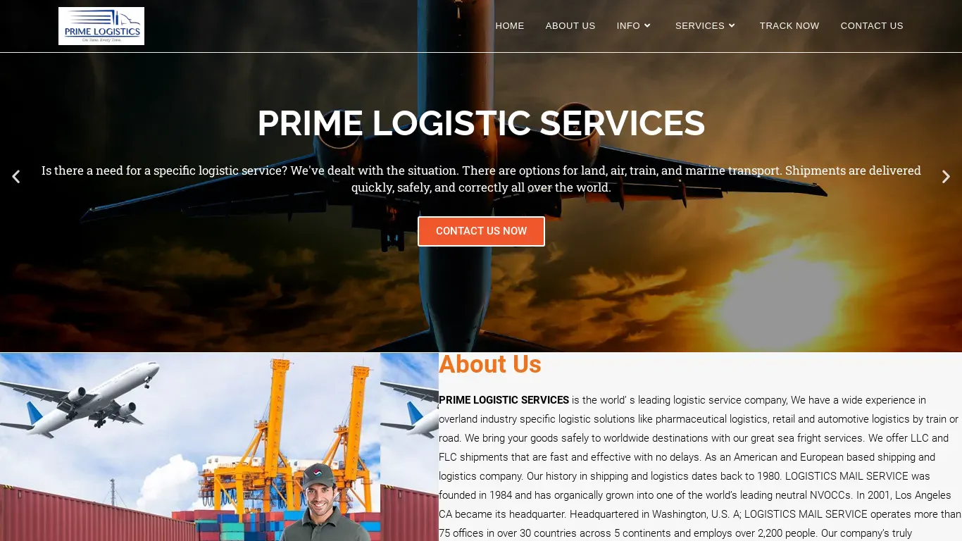 is PRIME LOGISTIC SERVICES – PRIME LOGISTIC SERVICES legit? screenshot