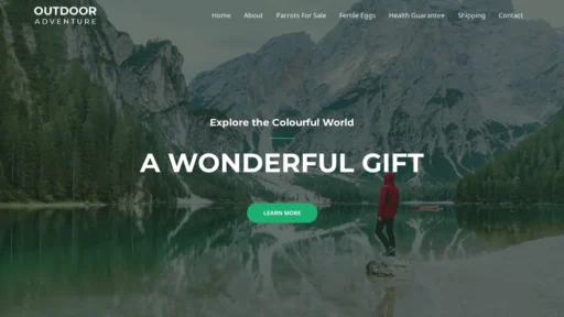 A screenshot of Princessandareilparrotsaviaries.com