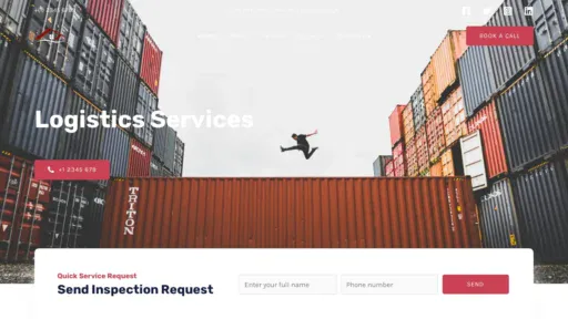 A screenshot of Priorityshippinglogistics.com