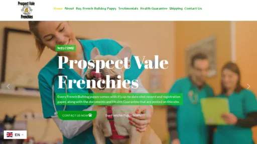 A screenshot of Prospectvaleteacuphome.com