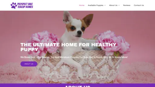 A screenshot of Prospectvaleteacuphomes.com
