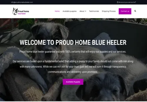 is proudhomeblueheeler.com legit? screenshot