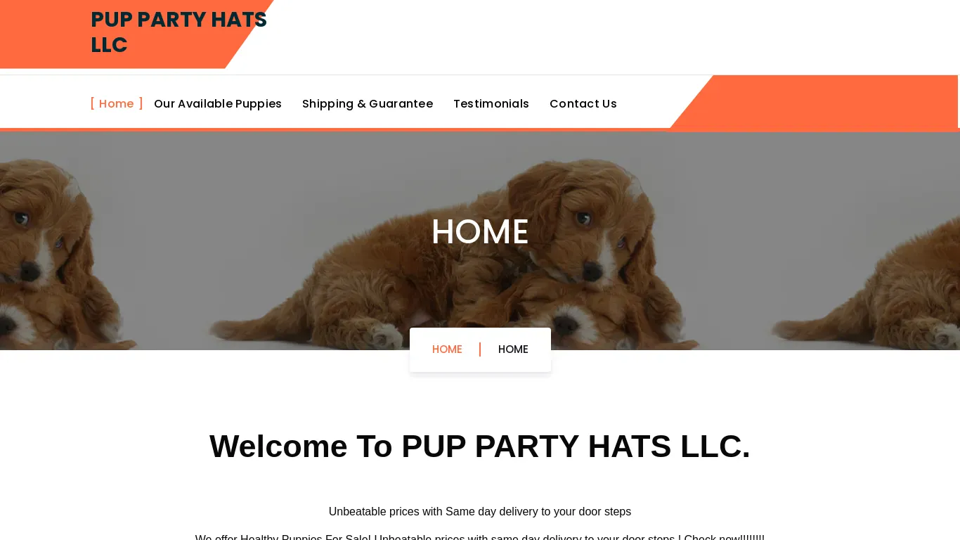 is puppartyhatsllc.com legit? screenshot