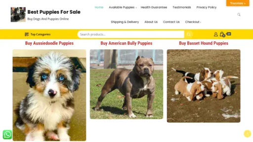 A screenshot of Puppiesseller.com