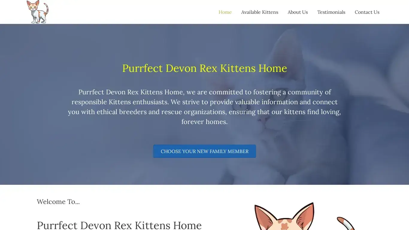 is Home - Purrfect Devon Rex Kittens Home - Devon Rex Kittens Near Me legit? screenshot