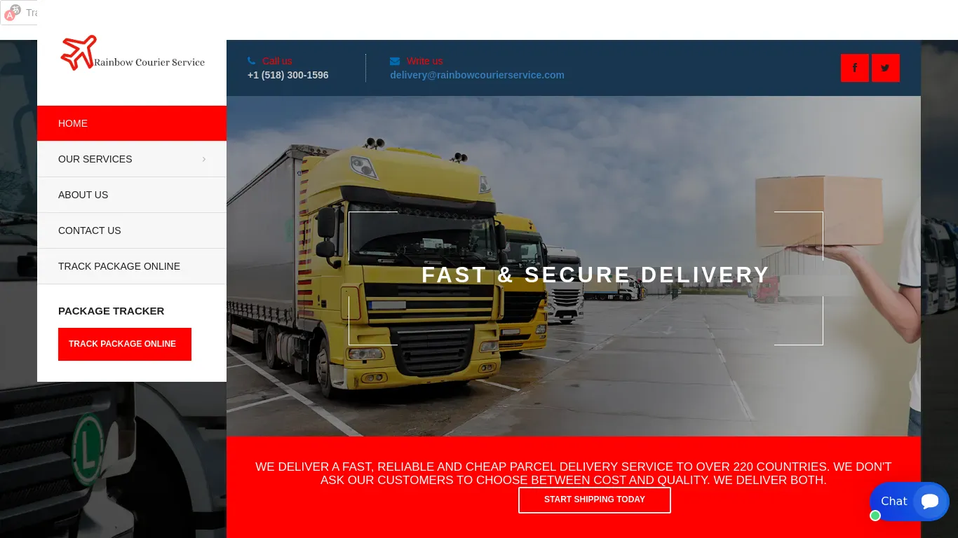 is Rainbow Courier Services | Trust To Delivery legit? screenshot