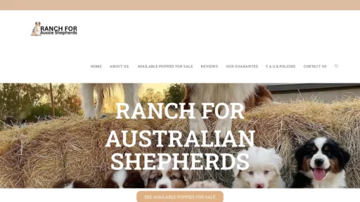 A screenshot of Ranchforaussieshepherds.com