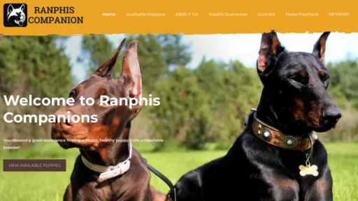 A screenshot of Ranphiscompanions.com