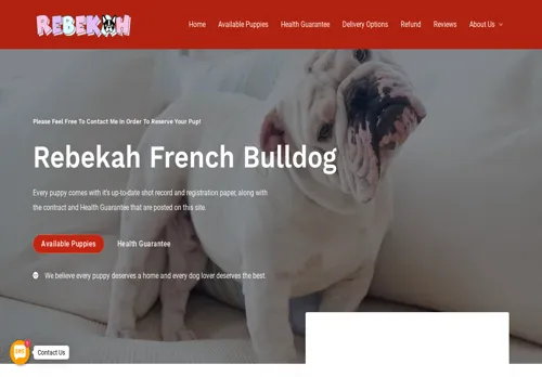 is rebekahfrenchbulldog.com legit? screenshot