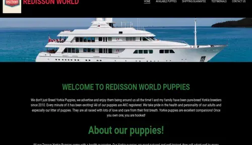 A screenshot of Genlanfamilystbernard.com