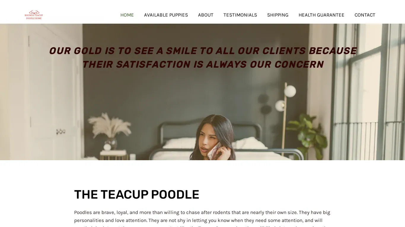 is rhondateacuppoodlehome.com legit? screenshot