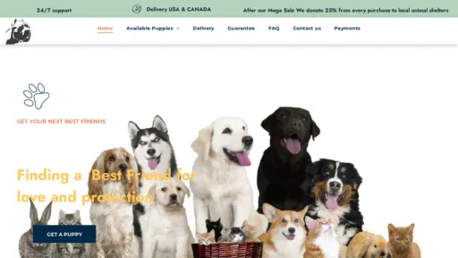 A screenshot of Robertspetshome.shop