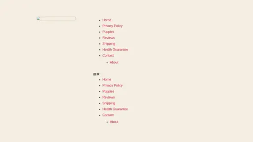 A screenshot of Royalcanecorsopuppies.com