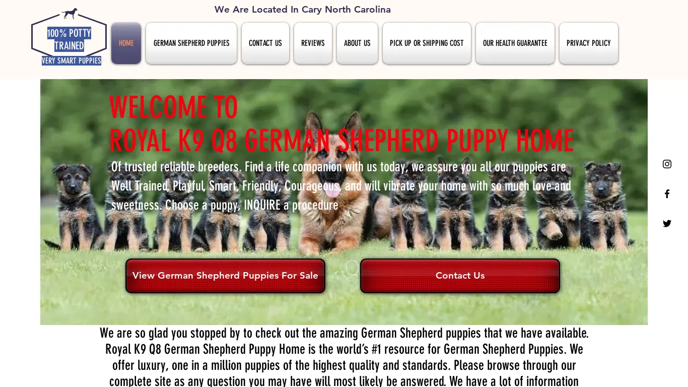 is royalk9germanshepherds.com legit? screenshot