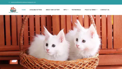 A screenshot of Royalmainecoonkitten.com