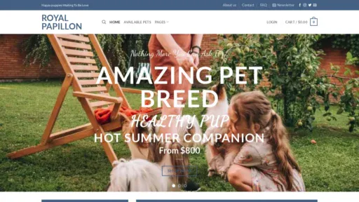 A screenshot of Royalpapillon.online