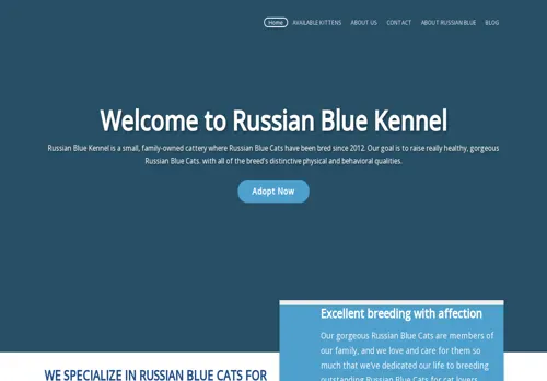 is russianbluekennel.com legit? screenshot