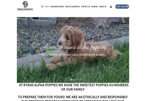 is ryansalphapuppies.com legit? screenshot