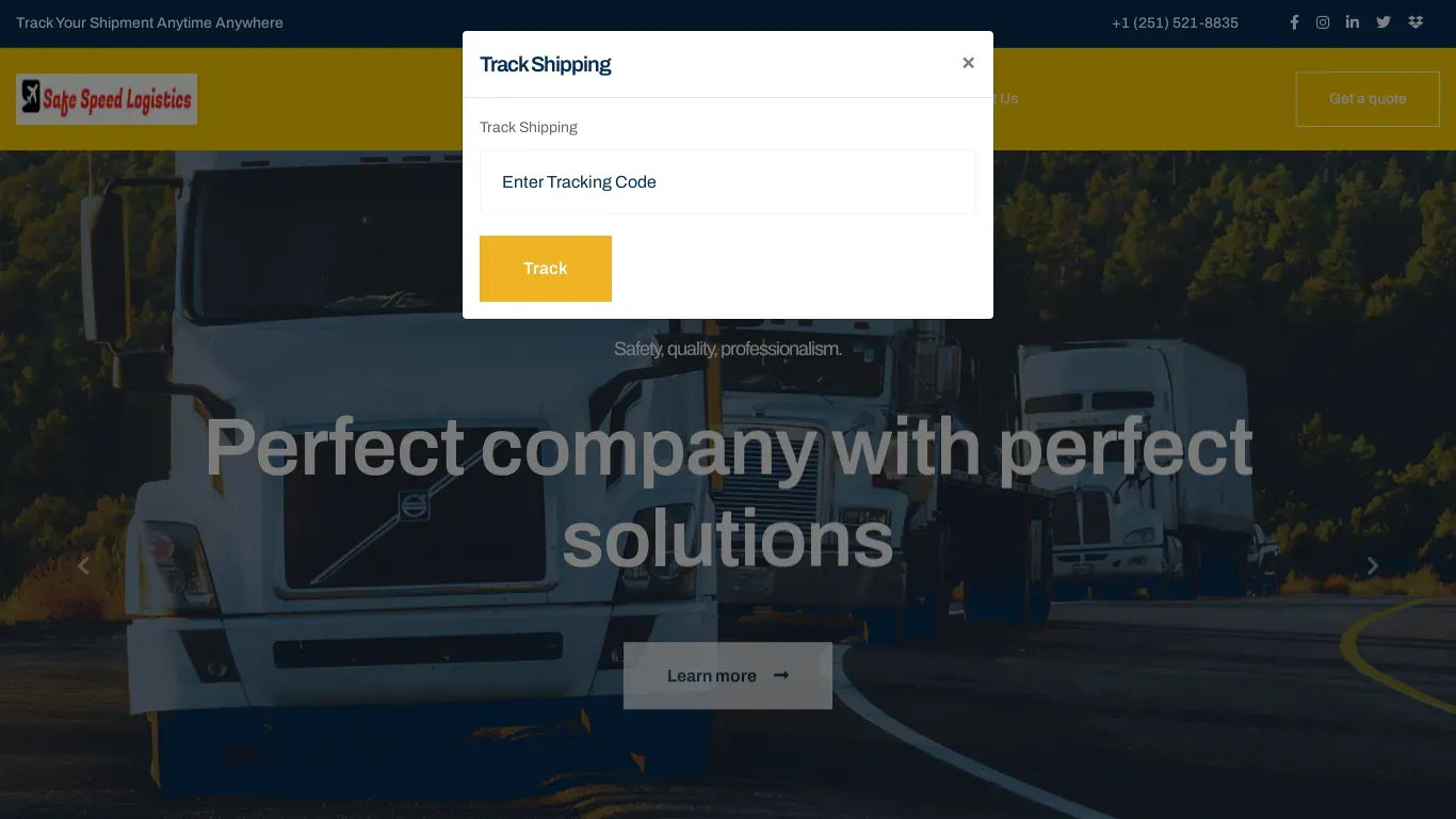 is Safe Speed Logistic legit? screenshot