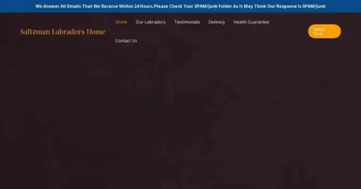 A screenshot of Genlanfamilystbernard.com